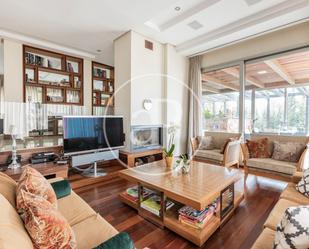 Living room of House or chalet for sale in  Madrid Capital  with Air Conditioner, Heating and Private garden