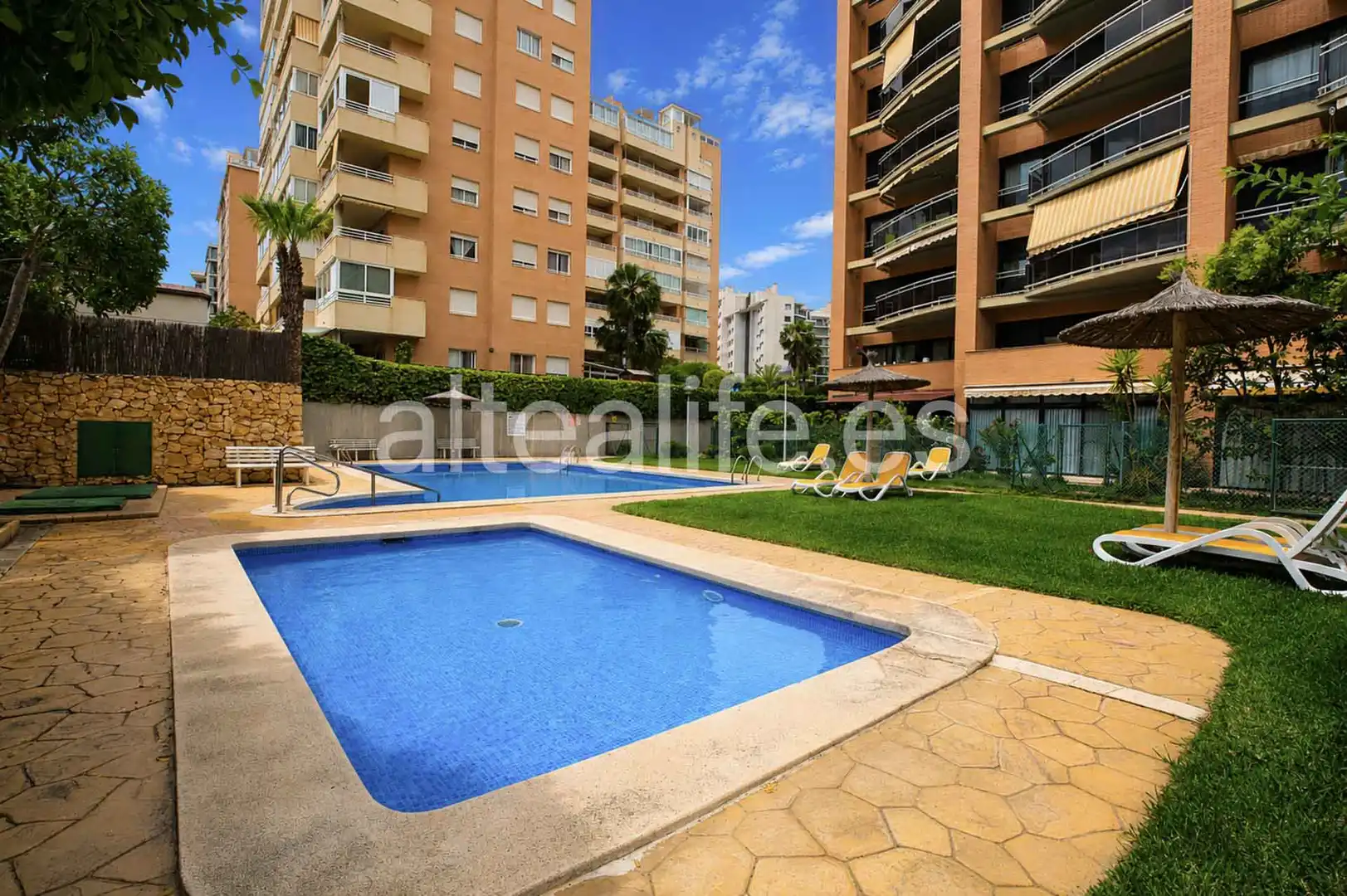 Swimming pool of Apartments for sale in Villajoyosa / La Vila Joiosa  with Air Conditioner, Heating and Terrace