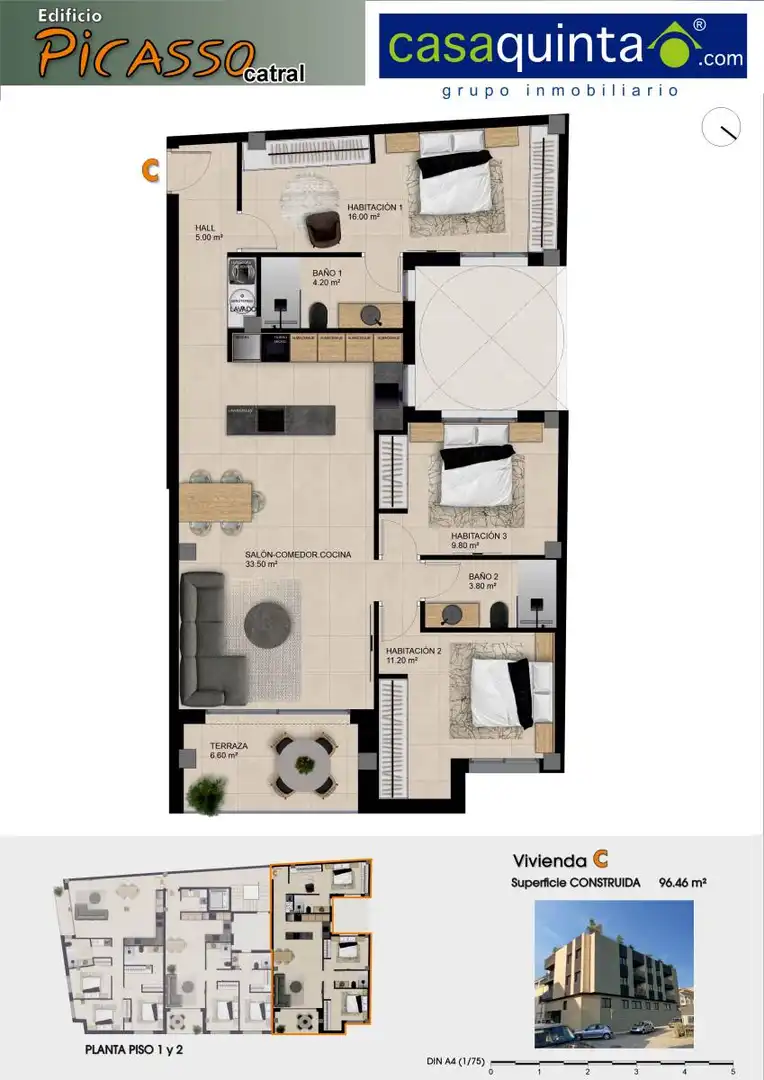 Flat for sale in Catral  with Heating and Swimming Pool