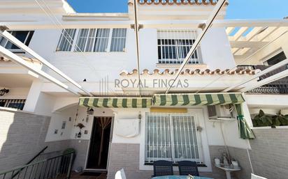 Exterior view of Single-family semi-detached for sale in Benalmádena  with Air Conditioner, Terrace and Storage room