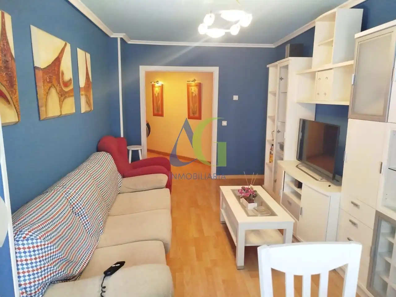 Wohnzimmer von Wohnung zum Verkauf in San Andrés del Rabanedo mit Heizung, Parkett und Terrasse