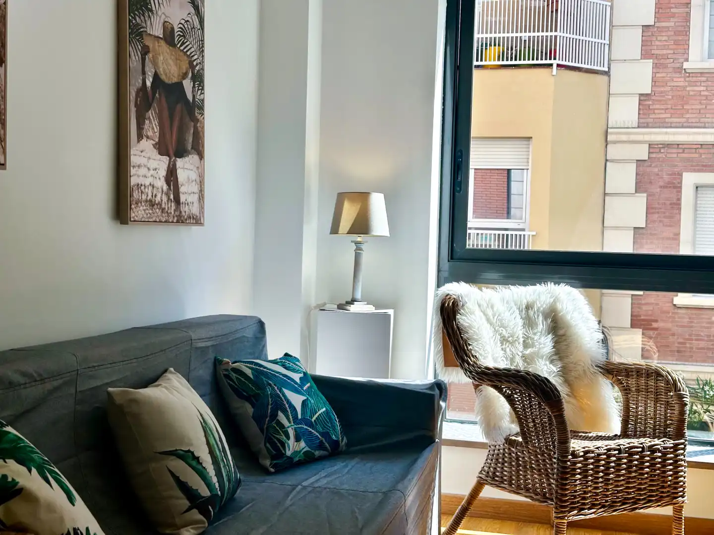 Sala de estar de Apartamento en venta en Barcelona con Aire acondicionado, Calefacción y Parquet