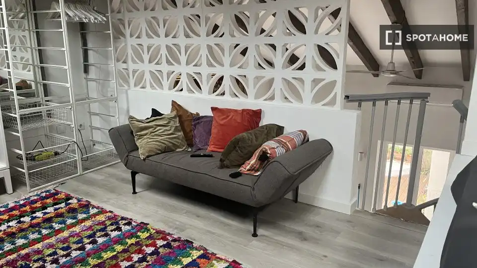 Sala de estar de Piso de alquiler en Valencia con Aire acondicionado, Calefacción y Amueblado