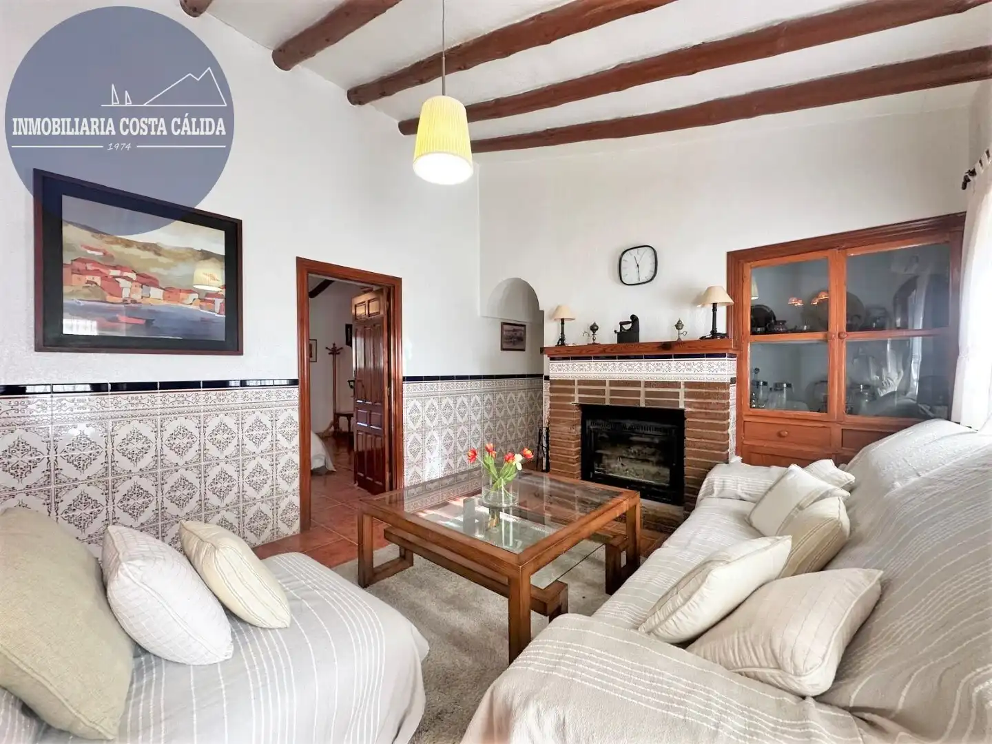 Sala de estar de Finca rústica en venta en Águilas con Aire acondicionado, Calefacción y Jardín privado