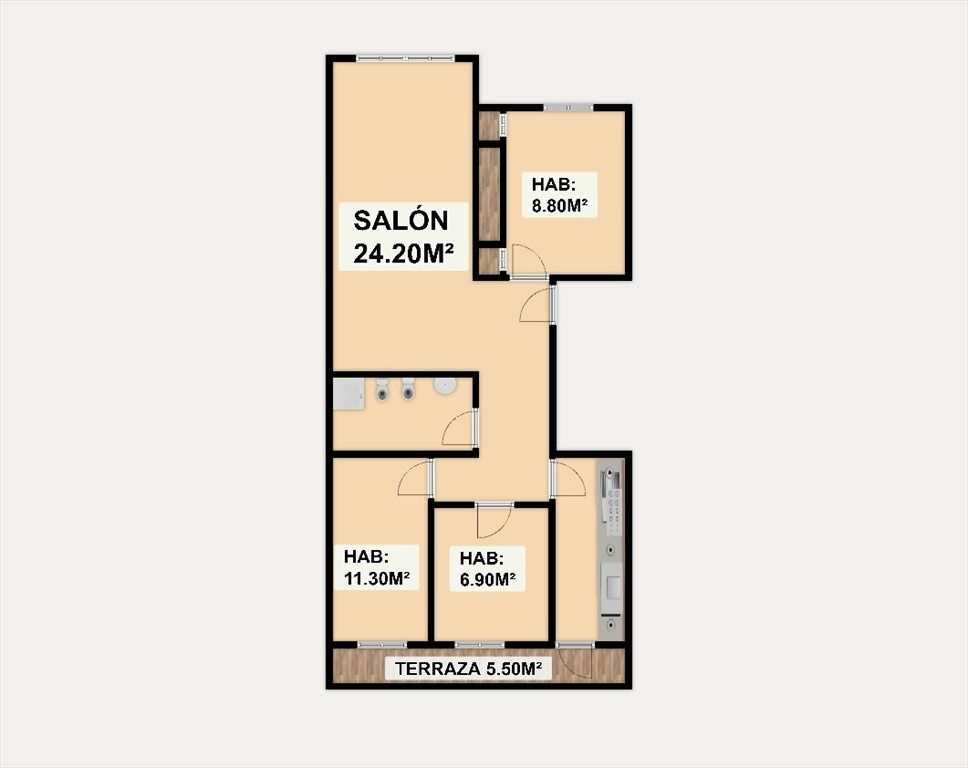 Flat for sale in  Zaragoza Capital  with Air Conditioner, Heating and Parquet flooring