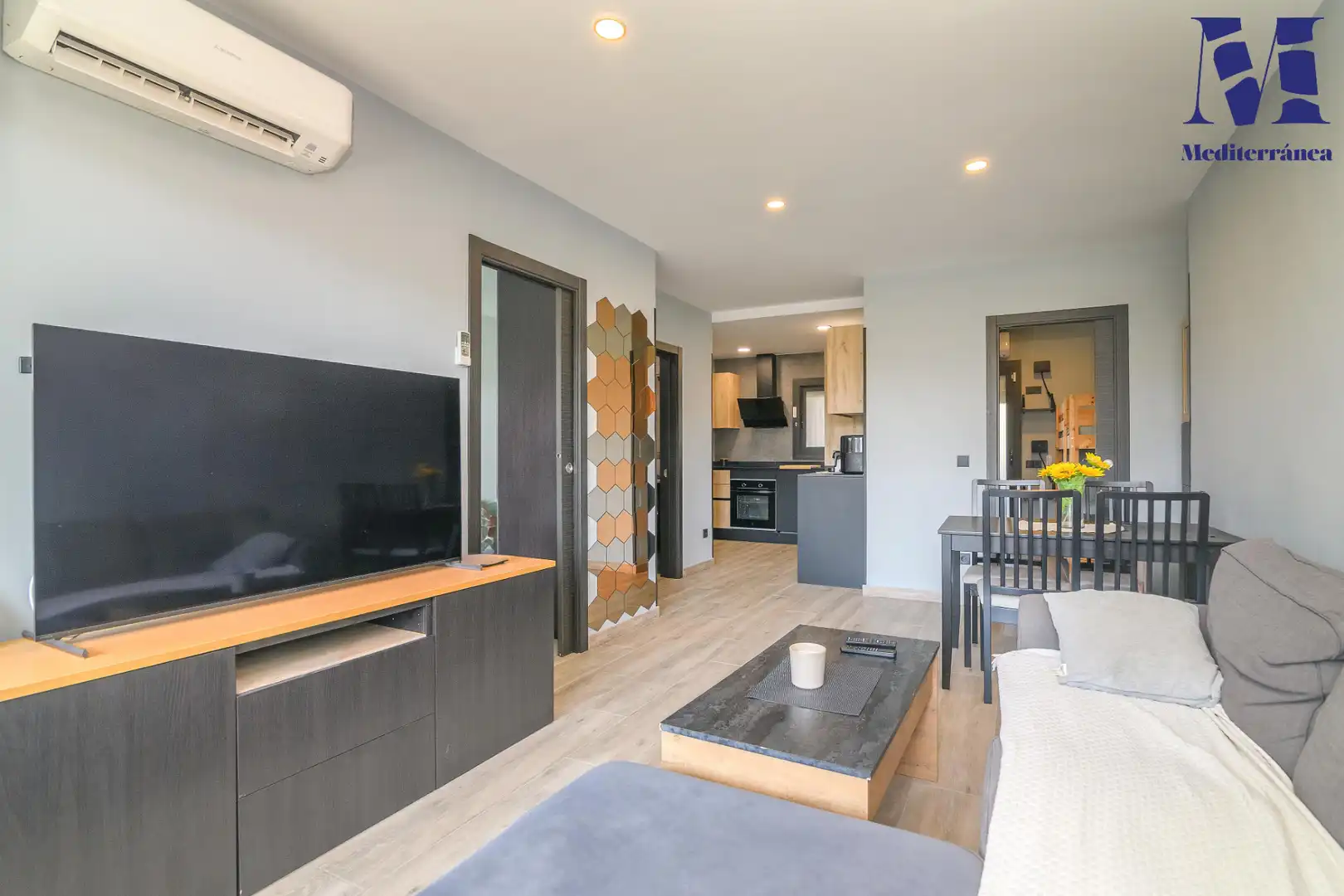 Sala d'estar de Apartament en venda en Castelldefels amb Aire condicionat, Calefacció i Terrassa