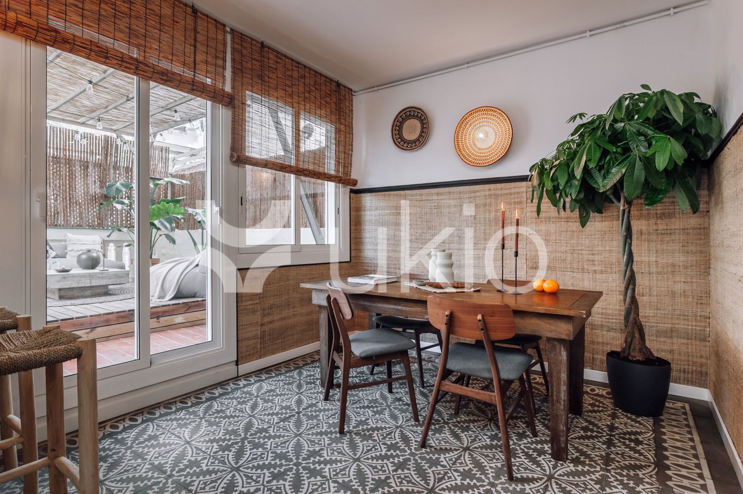 Dining room of Apartment to rent in  Barcelona Capital  with Air Conditioner, Heating and Terrace