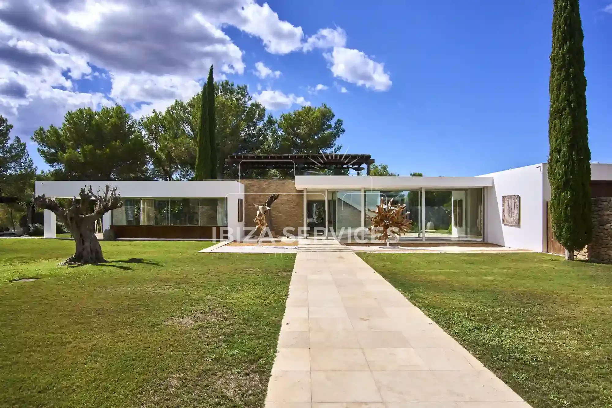 Garden of House or chalet for sale in Sant Antoni de Portmany  with Air Conditioner, Private garden and Swimming Pool
