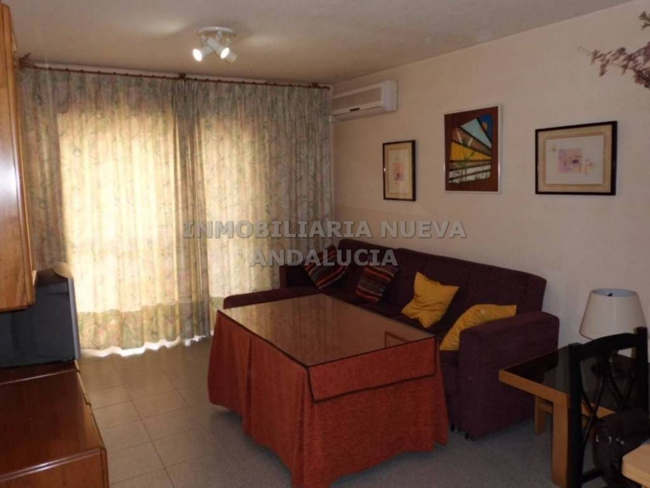 Living room of Flat to rent in  Almería Capital  with Air Conditioner, Terrace and Furnished