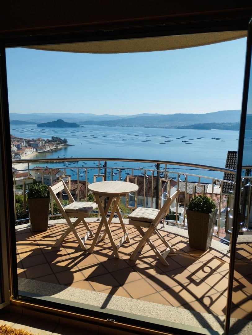 Terrace of House or chalet to rent in Sanxenxo  with Air Conditioner, Private garden and Terrace