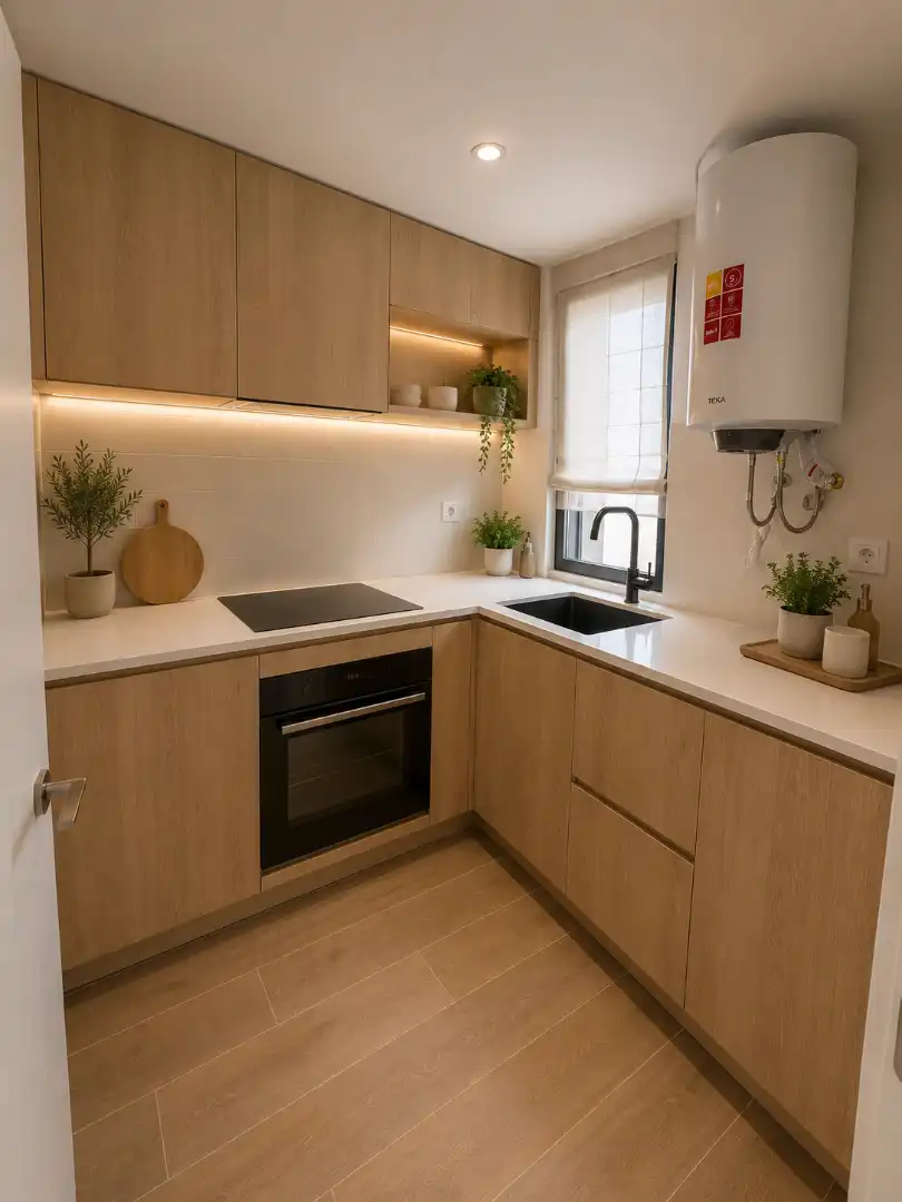 Kitchen of Flat for sale in Madrid  with Air Conditioner, Heating and Terrace