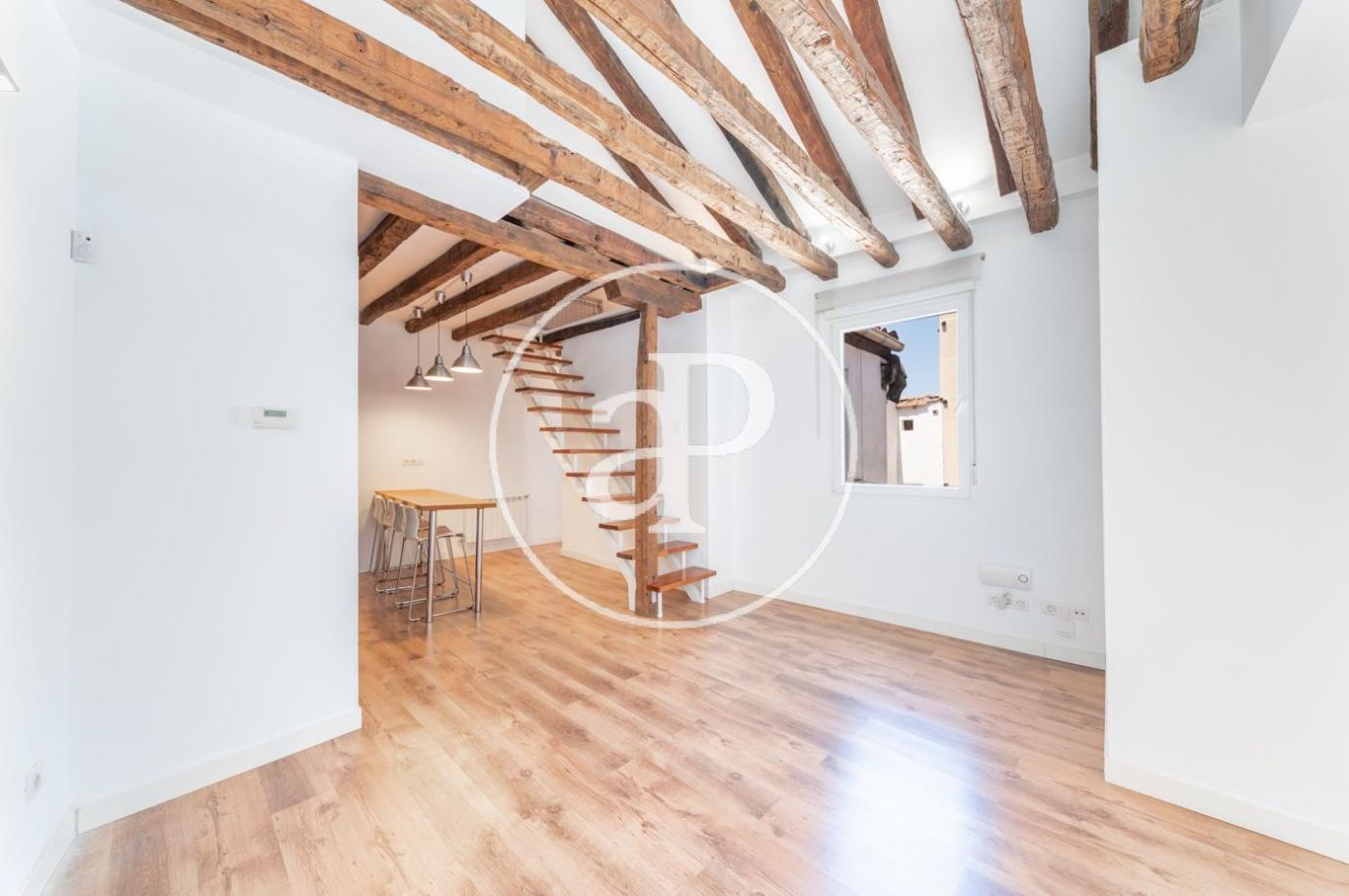 Exterior view of Flat for rent in  Madrid Capital  with Air Conditioner and Heating