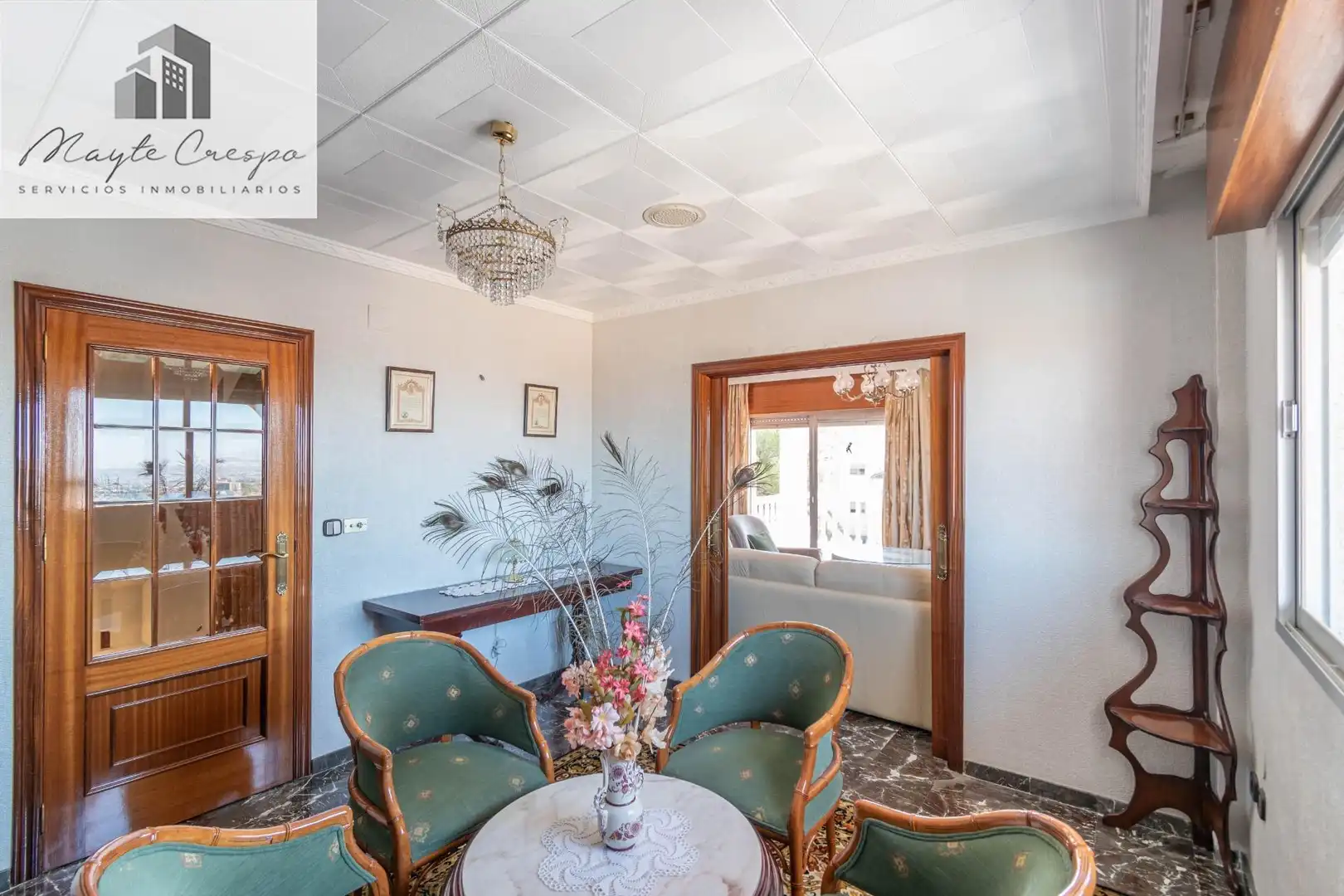 Comedor de Casa adosada en venta en Jun con Terraza, Amueblado y Alarma