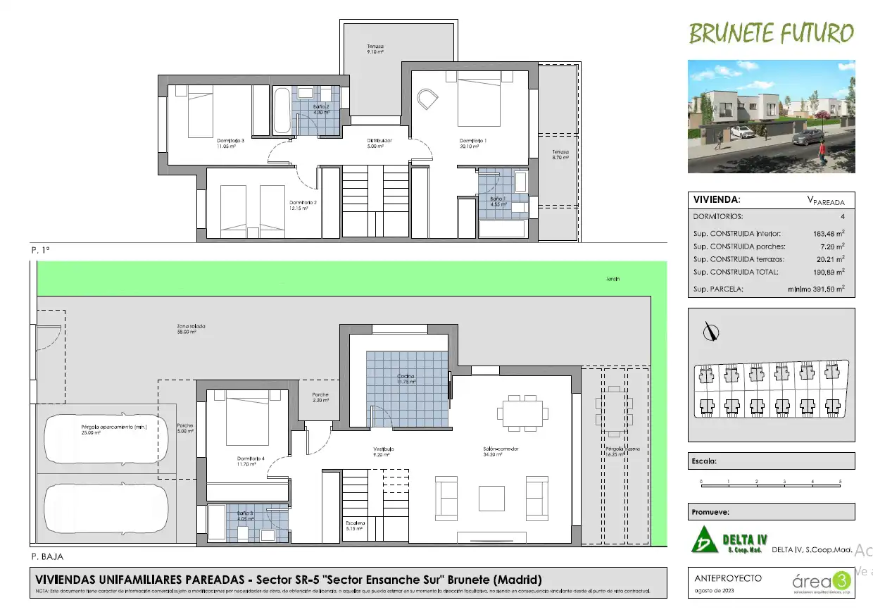 Casa adosada en venta en Brunete con Aire acondicionado, Calefacción y Jardín privado