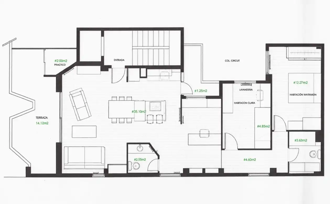 Attic for sale in Terrassa  with Air Conditioner, Heating and Parquet flooring