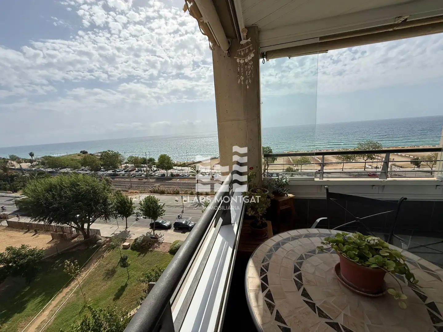 Terrasse von Wohnung zum Verkauf in Montgat mit Klimaanlage, Heizung und Terrasse