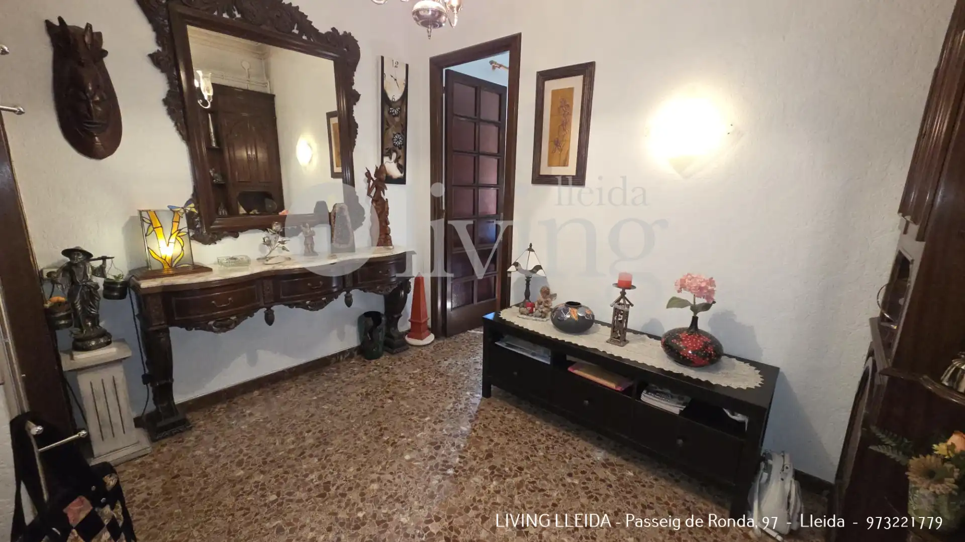Sala d'estar de Pis en venda en Lleida amb Calefacció, Moblat i Balcó