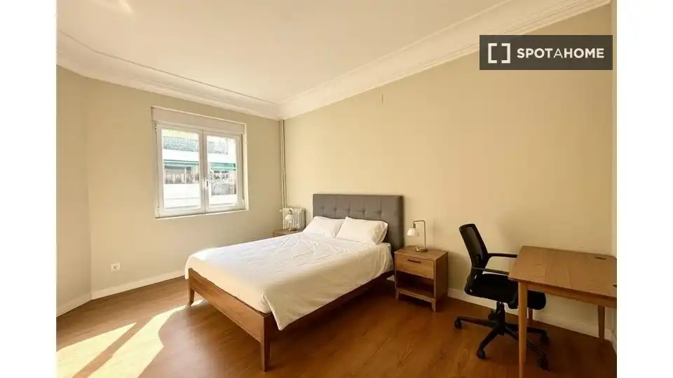 Habitación de Piso para compartir en Madrid con Aire acondicionado, Calefacción y Amueblado