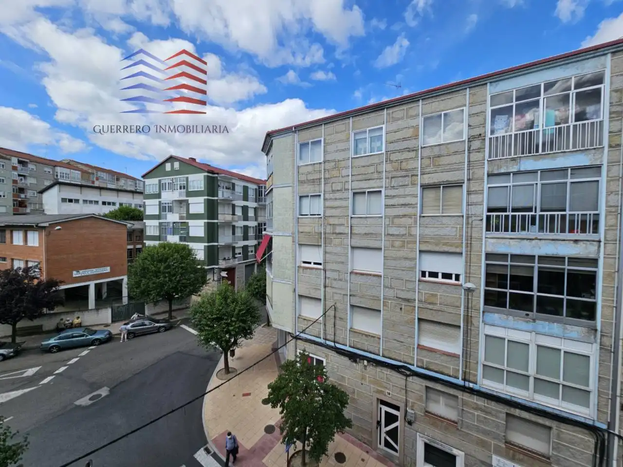 Exterior view of Flat for rent in Ourense Capital   with Heating, Furnished and Balcony