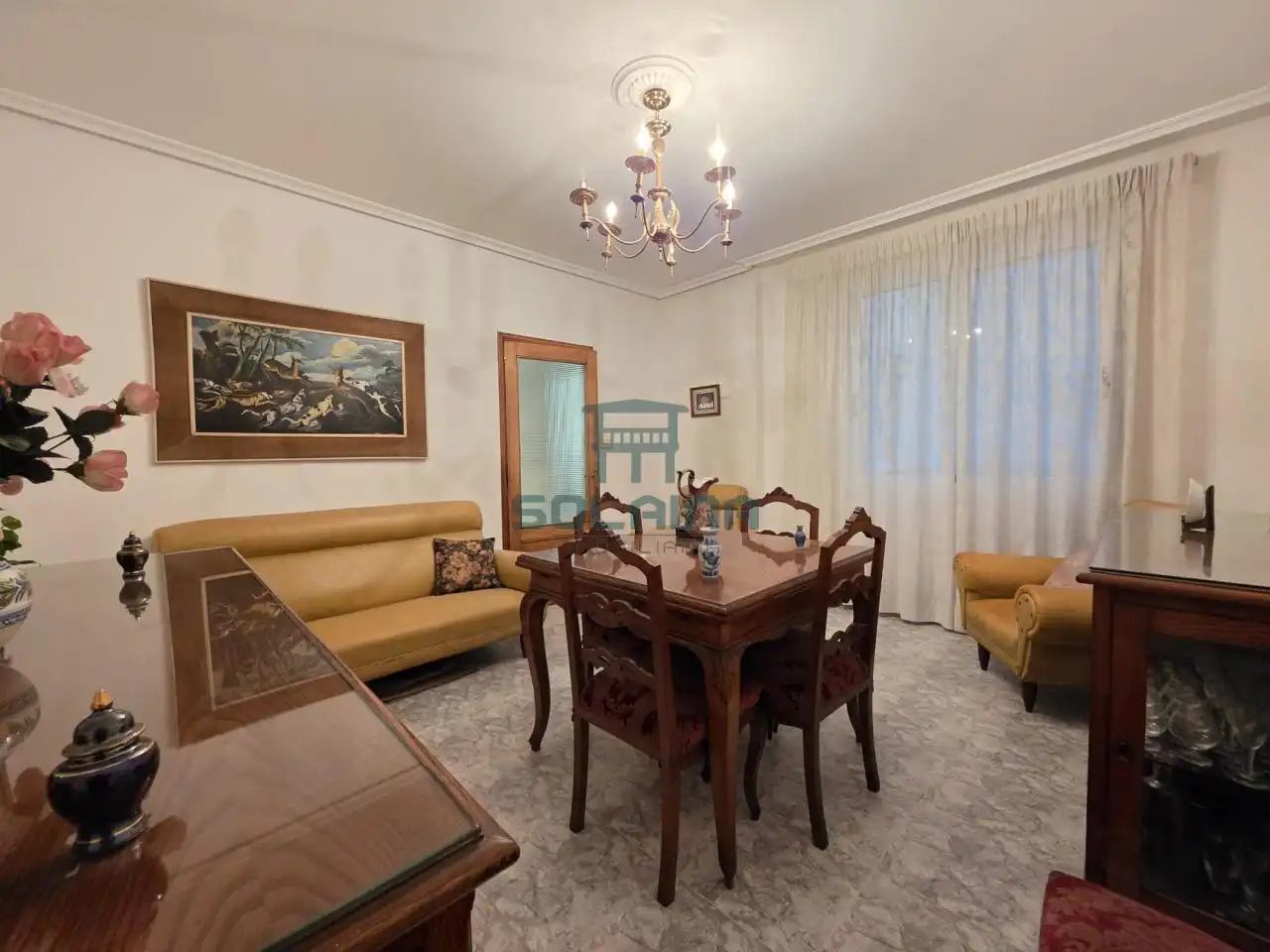 Living room of Flat for sale in Ourense Capital   with Heating, Storage room and Furnished