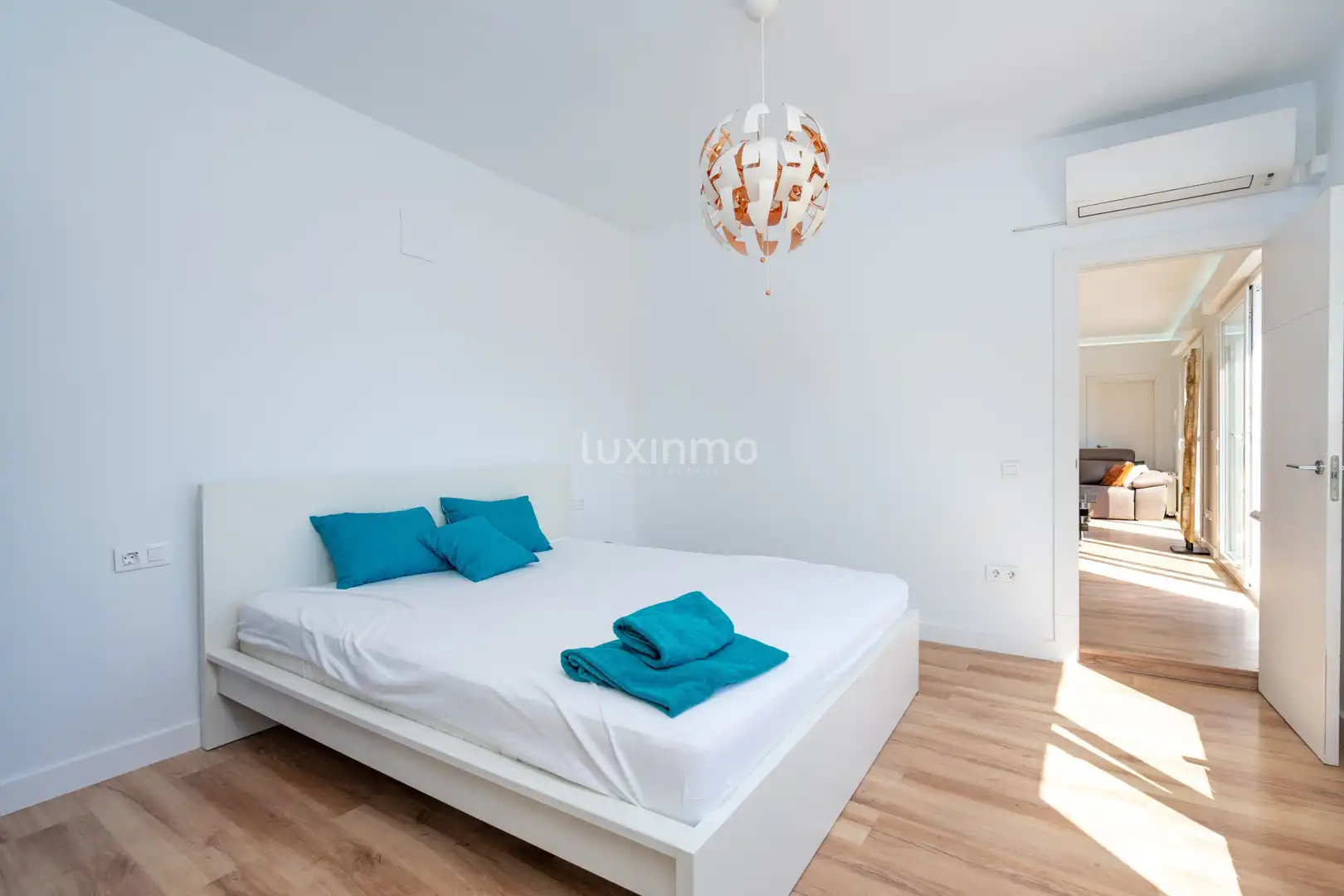 Schlafzimmer von Haus oder Chalet zum Verkauf in Calpe / Calp mit Klimaanlage, Heizung und Terrasse