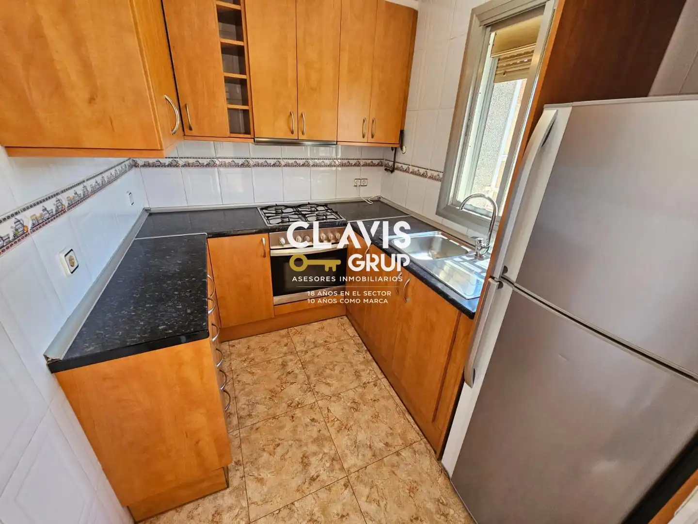 Kitchen of Flat for sale in Barcelona  with Private garden, Terrace and Oven