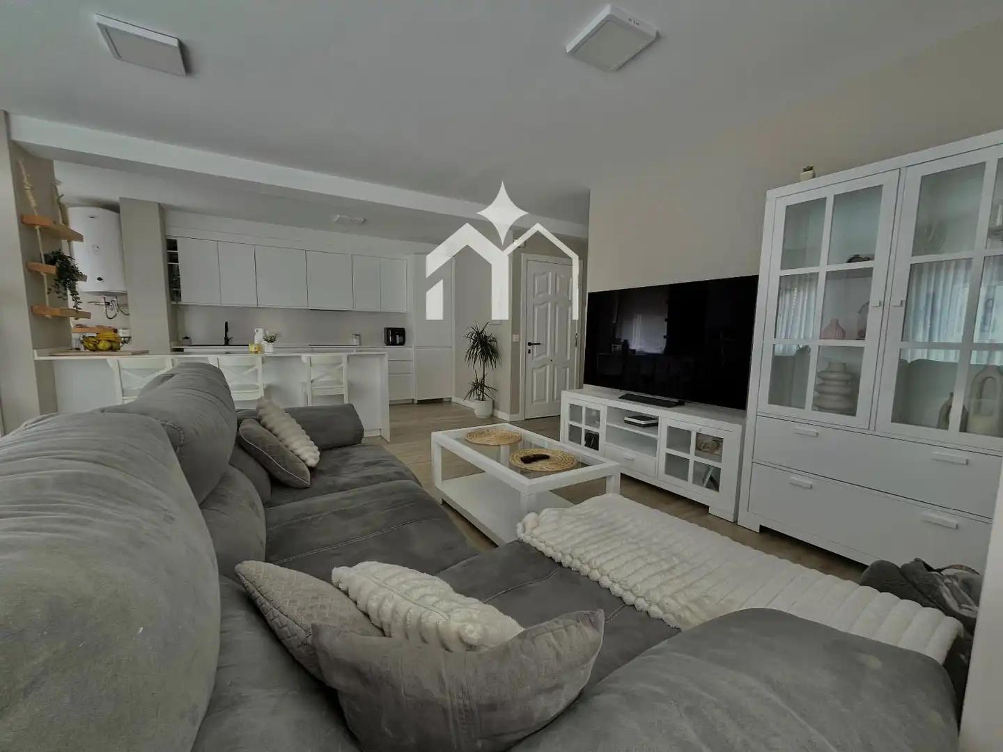 Wohnzimmer von Maisonette zum Verkauf in Moaña mit Heizung, Terrasse und Möbliert