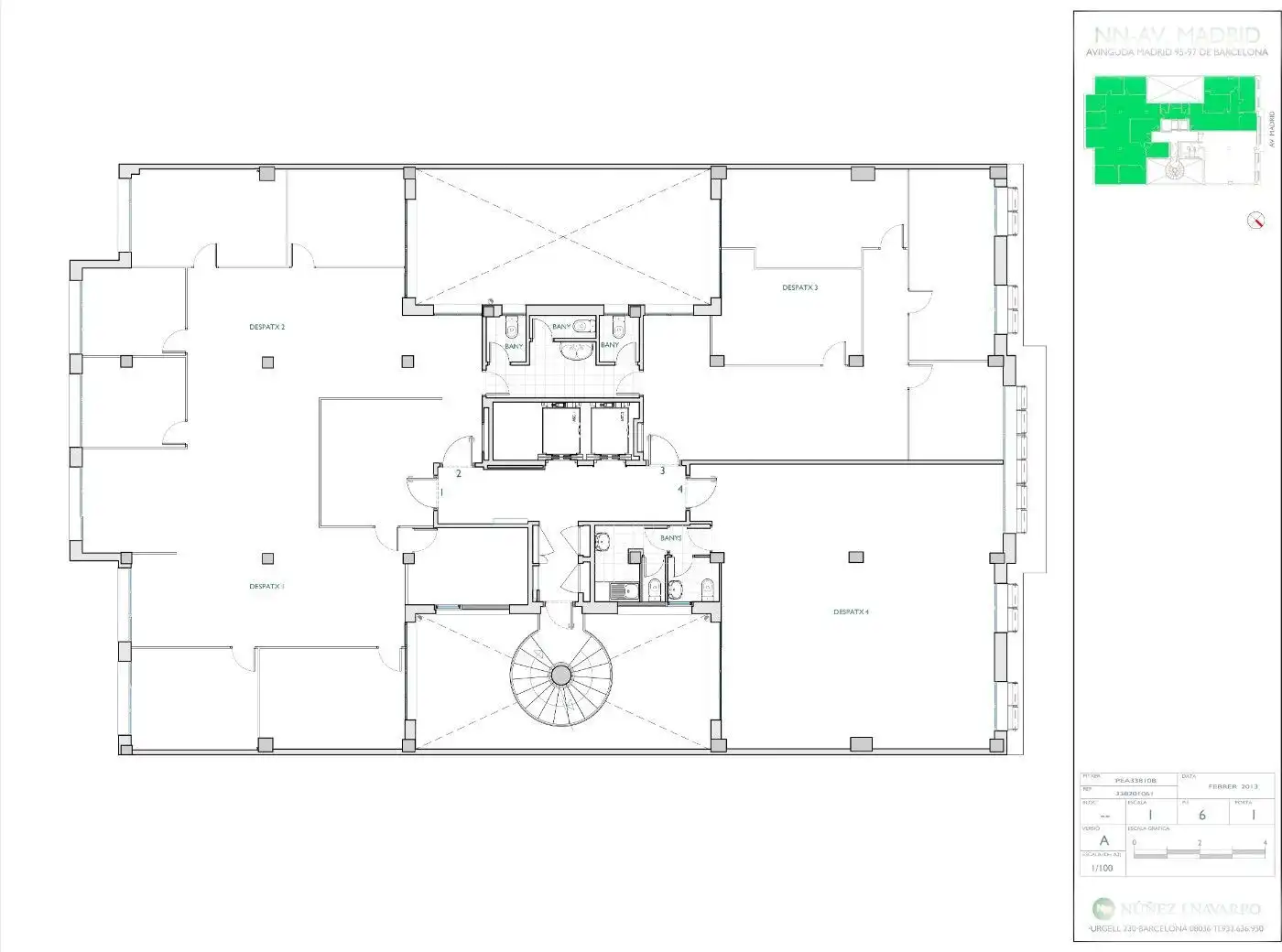 Büro zur Miete in Barcelona mit Klimaanlage