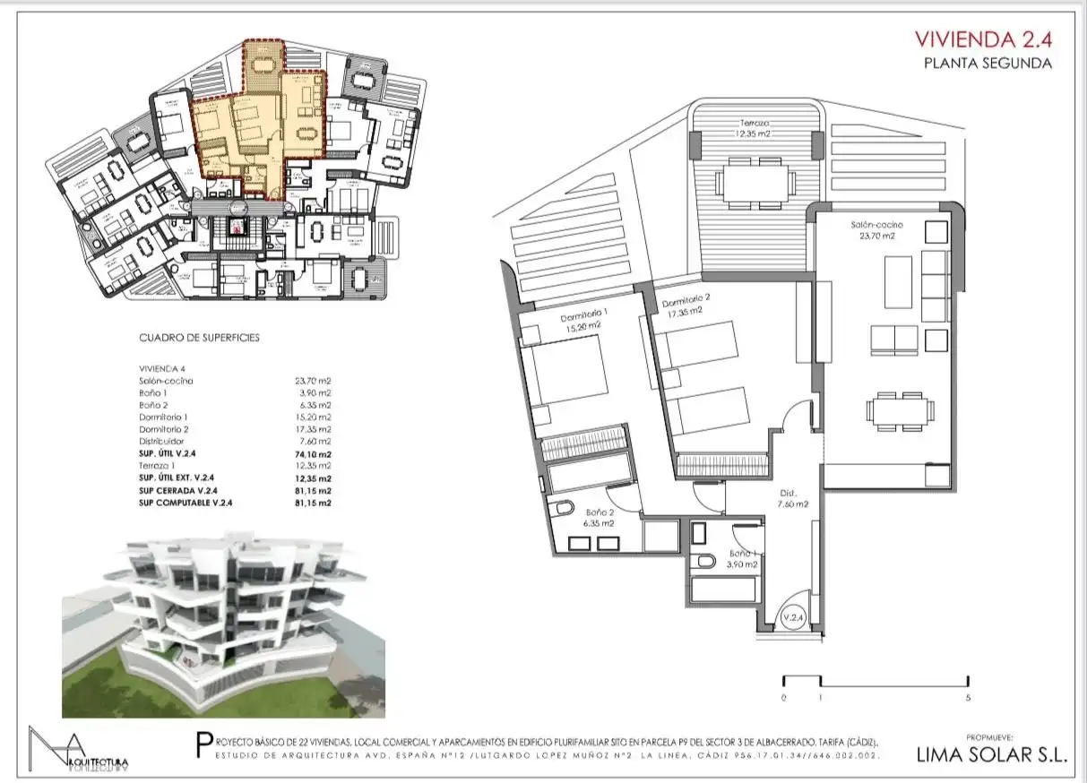 Flat with terrace for sale in Alfonso Fernández Coronel 26, imagen 2
