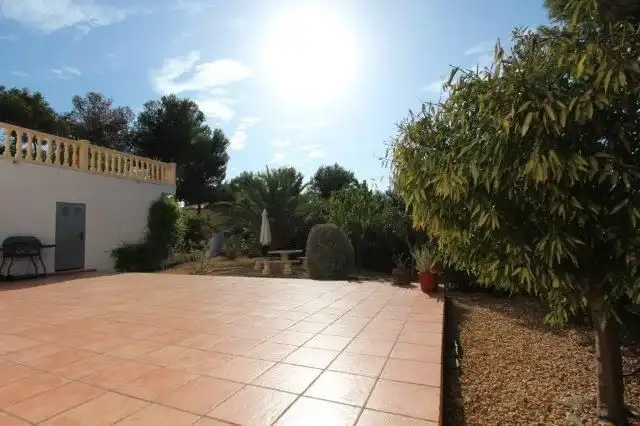 Jardí de Casa o xalet en venda en Calpe / Calp amb Aire condicionat, Calefacció i Piscina
