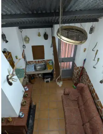 Cocina de Casa adosada en venta en Fuerte del Rey con Aire acondicionado, Calefacción y Trastero
