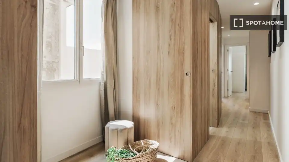 Habitación de Apartamento para compartir en Barcelona con Aire acondicionado, Terraza y Amueblado