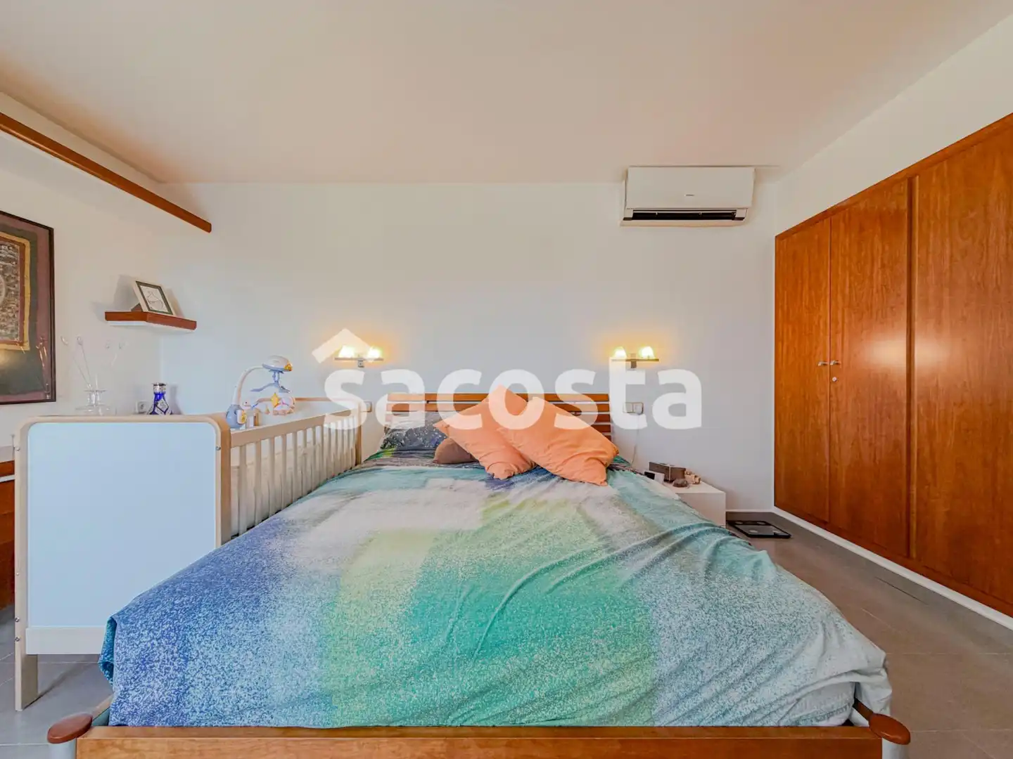 Schlafzimmer von Haus oder Chalet zum Verkauf in Lloret de Mar mit Klimaanlage, Heizung und Terrasse