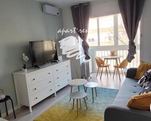 Living room of Flat for sale in Roses  with Air Conditioner, Terrace and Furnished