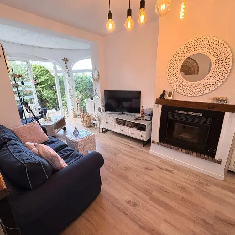 Wohnzimmer von Haus oder Chalet zum Verkauf in Mont-roig del Camp mit Klimaanlage, Heizung und Privatgarten