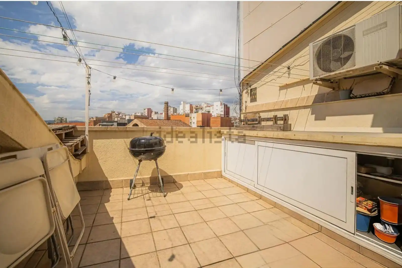 Terrasse von Maisonette zum Verkauf in L'Hospitalet de Llobregat mit Klimaanlage, Heizung und Parkett
