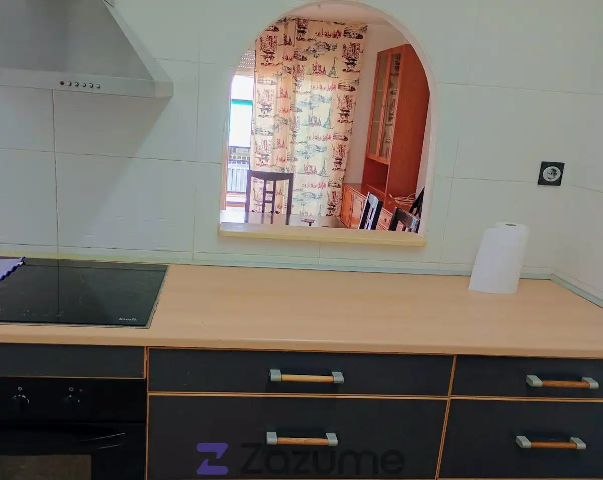 Cocina de Piso de alquiler en Barcelona con Parquet, Horno y Lavadora