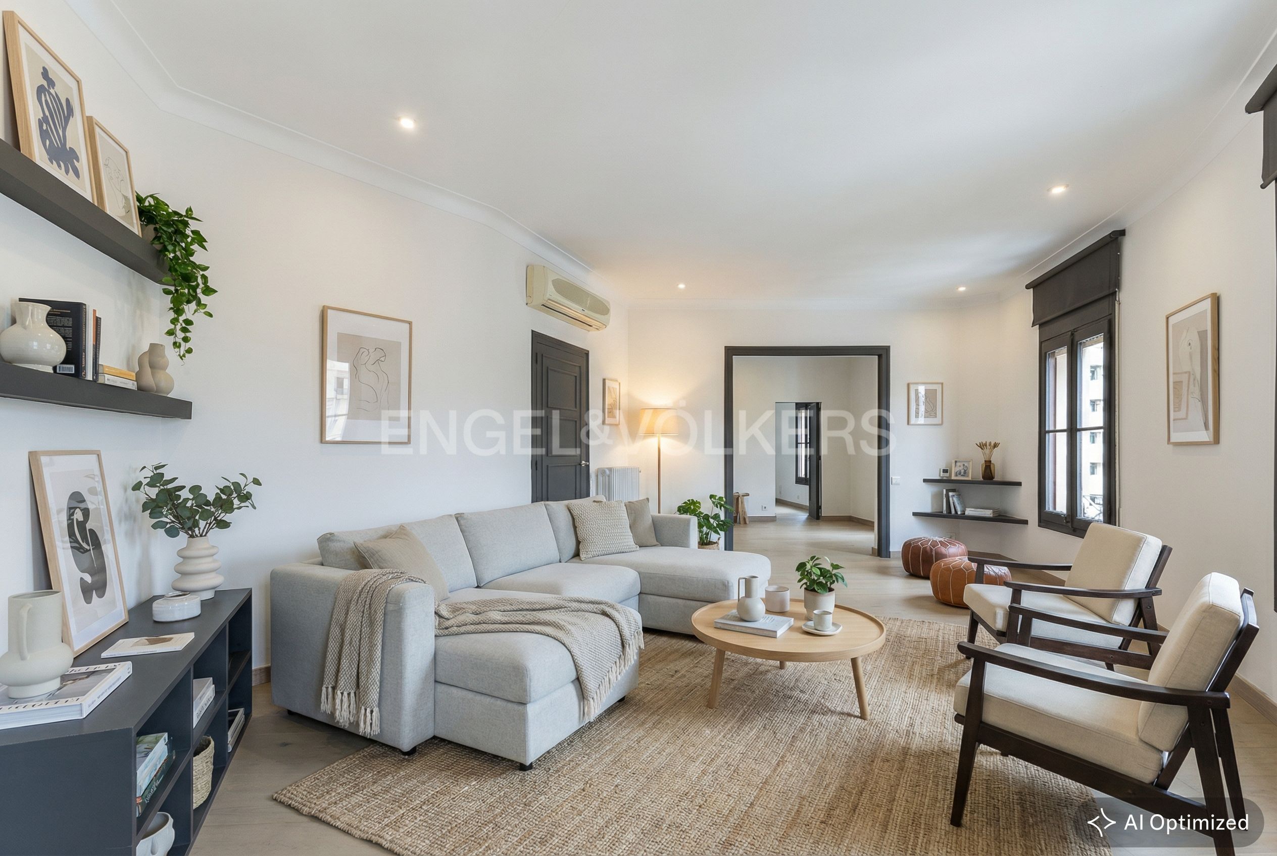 Sala de estar de Apartamento en venta en  Barcelona Capital con Aire acondicionado, Calefacción y Parquet
