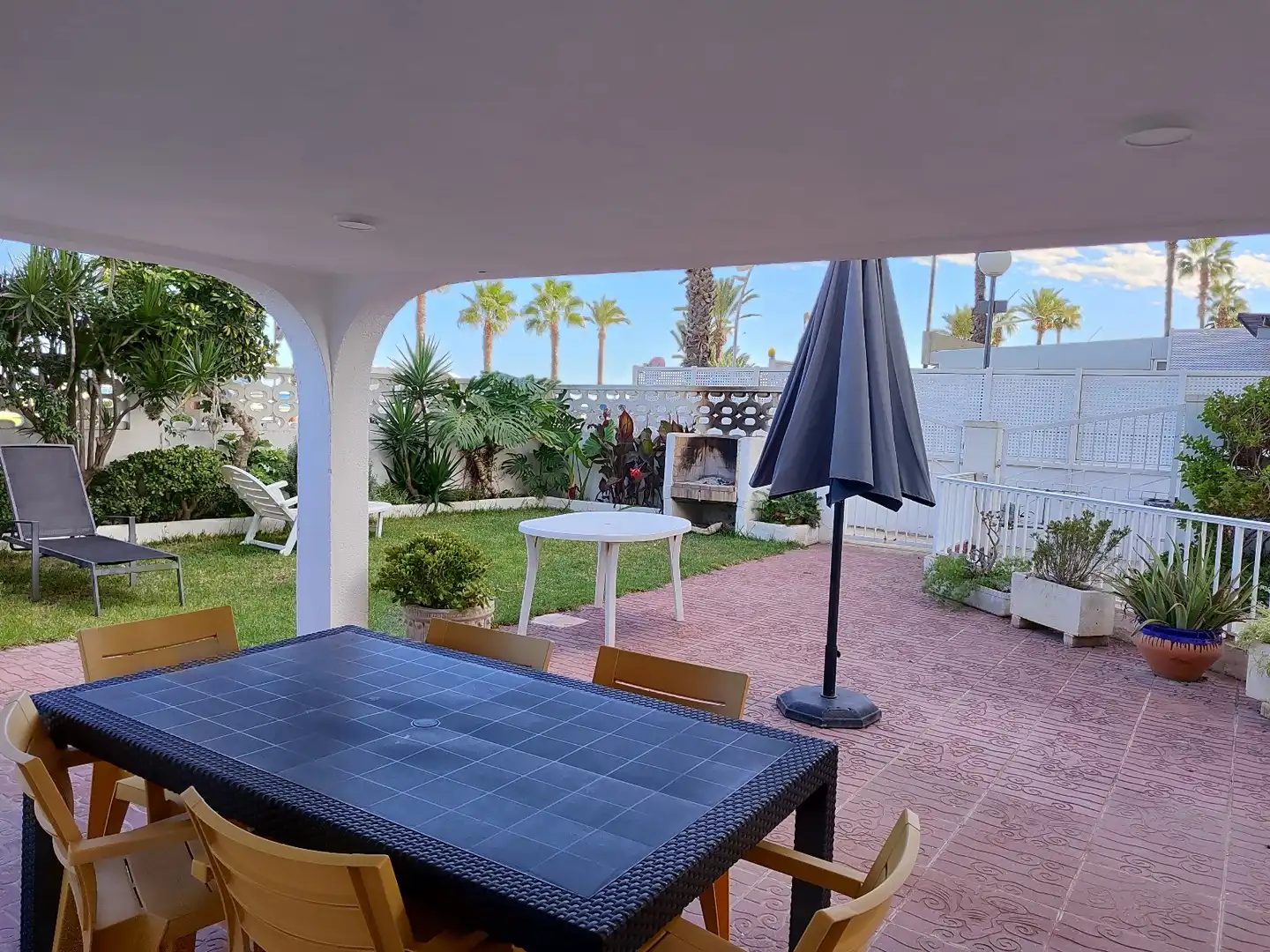 Garten von Einfamilien-Reihenhaus zum Verkauf in Peñíscola / Peníscola mit Privatgarten, Terrasse und Abstellraum