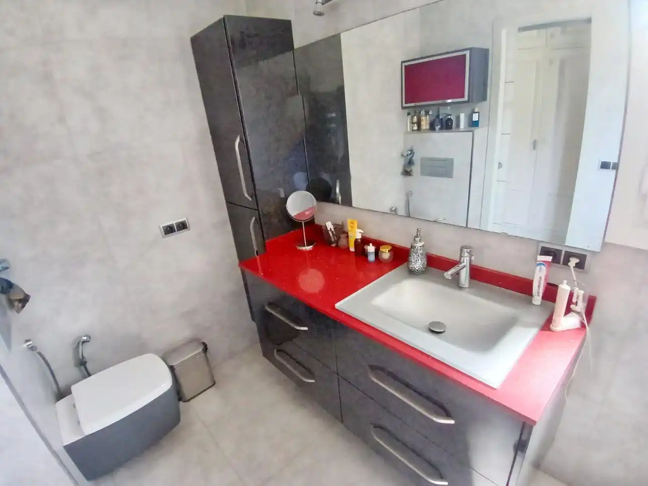 Baño de Casa o chalet en venta en Aljaraque con Calefacción, Jardín privado y Piscina