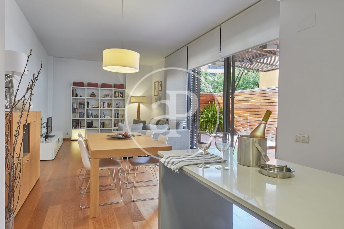 Dining room of Flat for sale in  Barcelona Capital  with Air Conditioner, Heating and Terrace