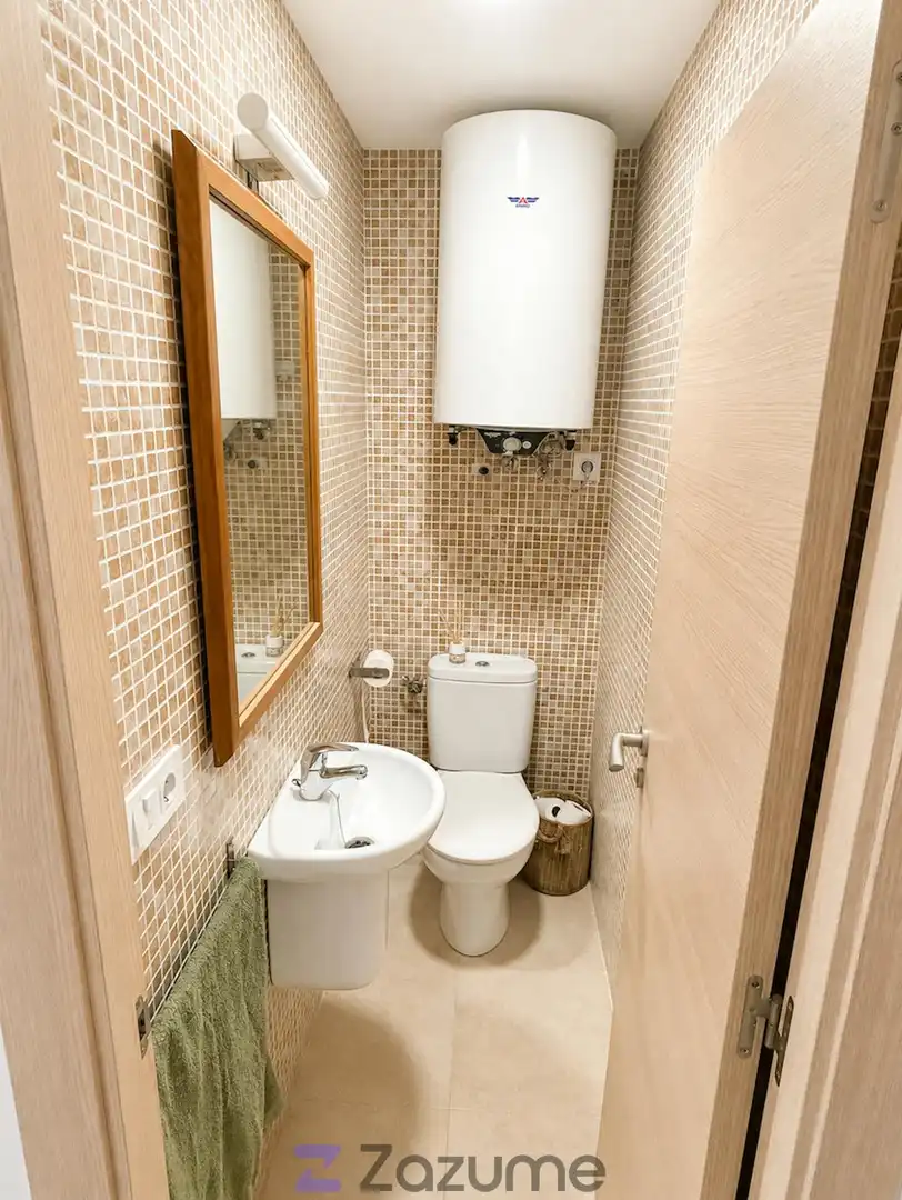 Badezimmer von Wohnung zur Miete in El Puig de Santa Maria mit Privatgarten, Terrasse und Schwimmbad