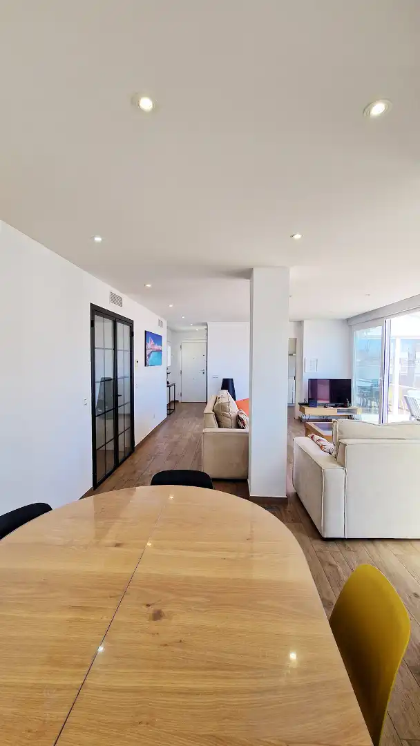 Living room of Attic for sale in Málaga  with Air Conditioner, Terrace and Furnished