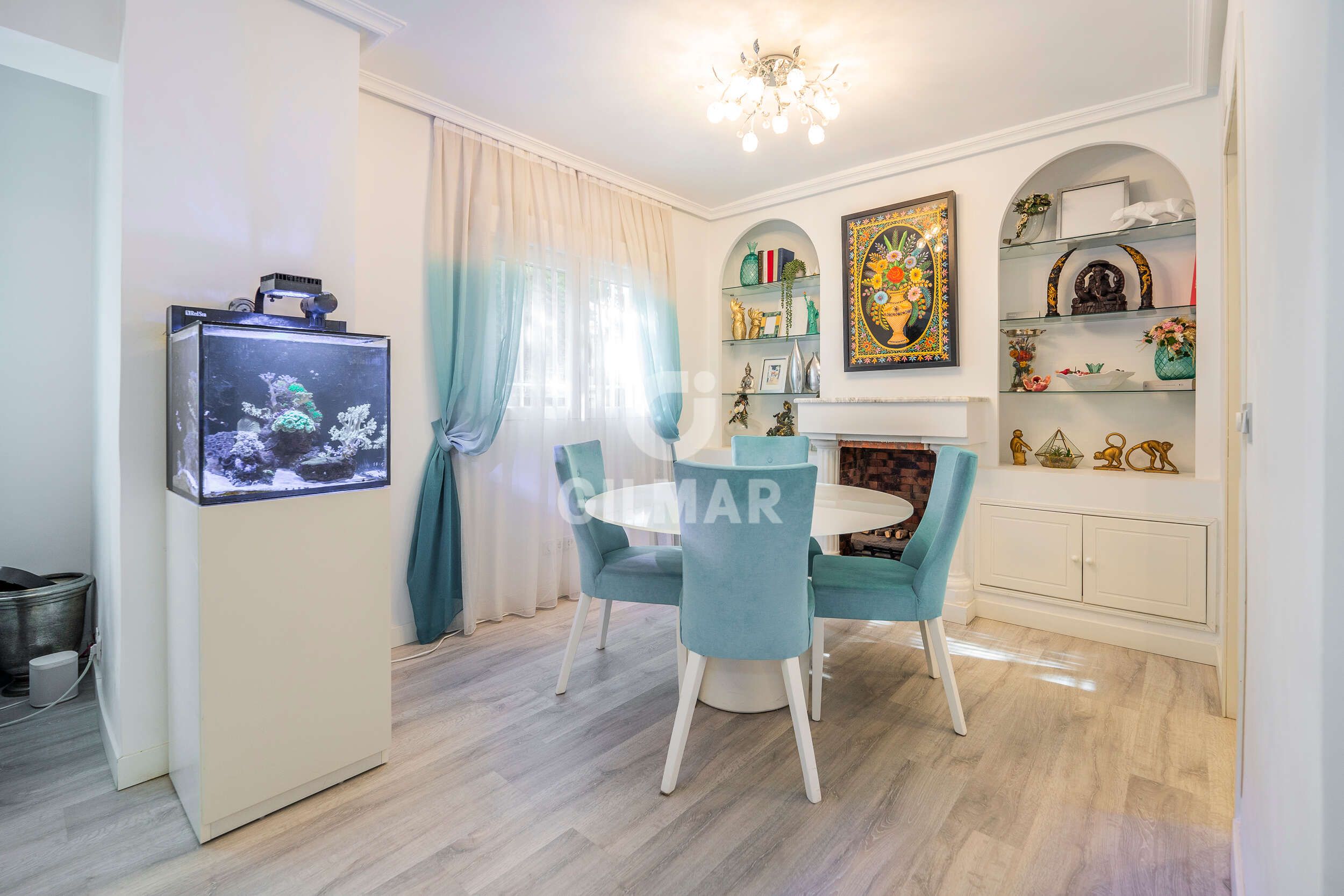 Dining room of Flat for sale in  Madrid Capital  with Swimming Pool