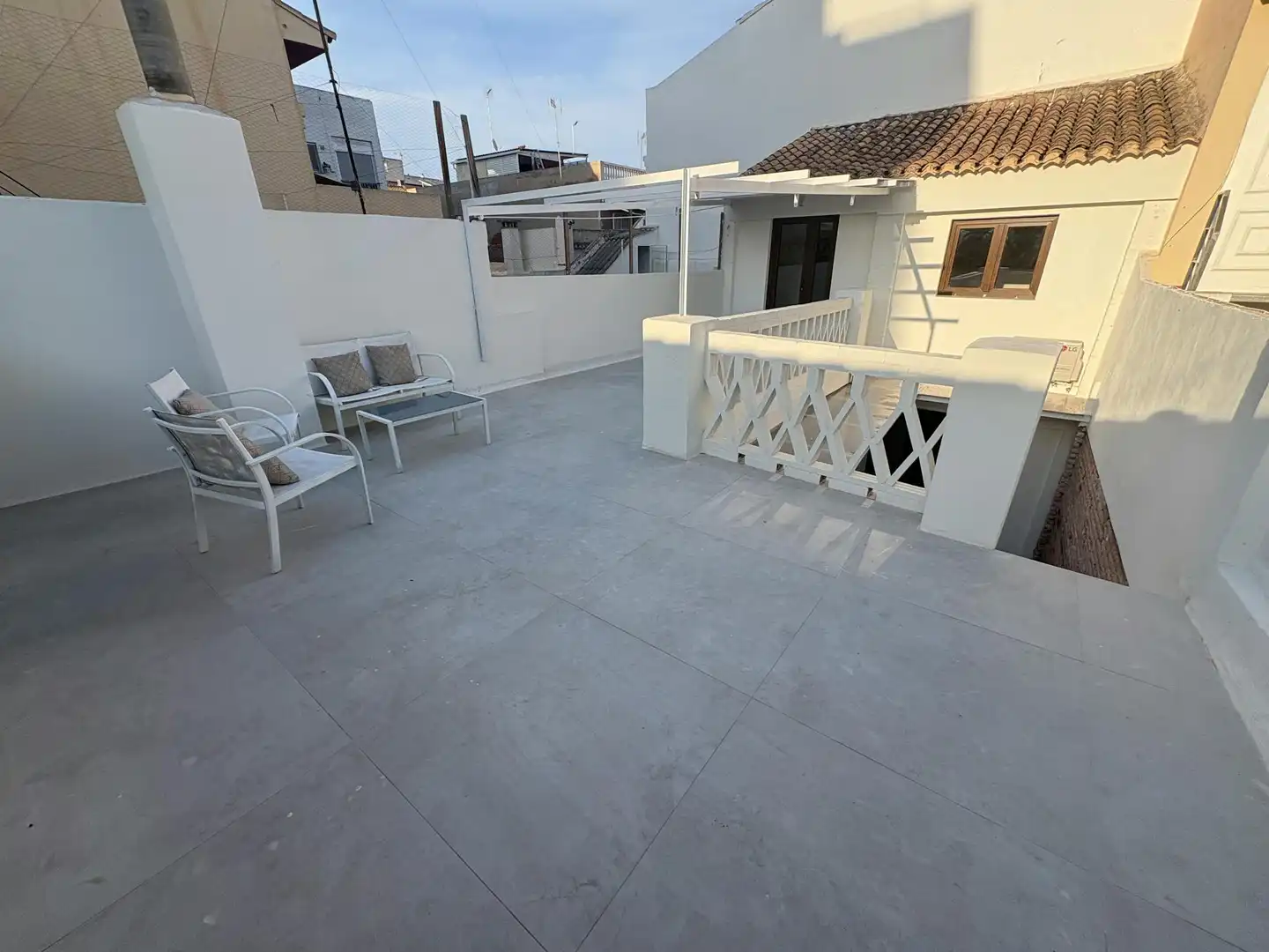 Terrace of Flat for rent in Moncada  with Air Conditioner, Heating and Private garden