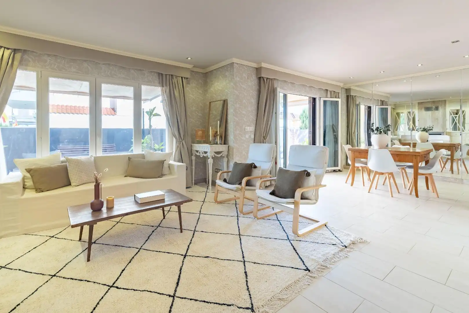 Sala de estar de Casa o chalet en venta en Chilches / Xilxes con Aire acondicionado, Jardín privado y Terraza