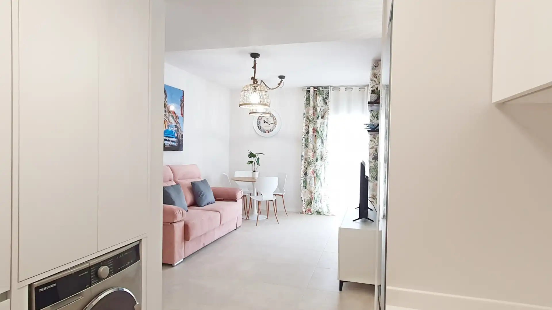 Sala de estar de Apartamento de alquiler en Oliva con Aire acondicionado, Calefacción y Terraza