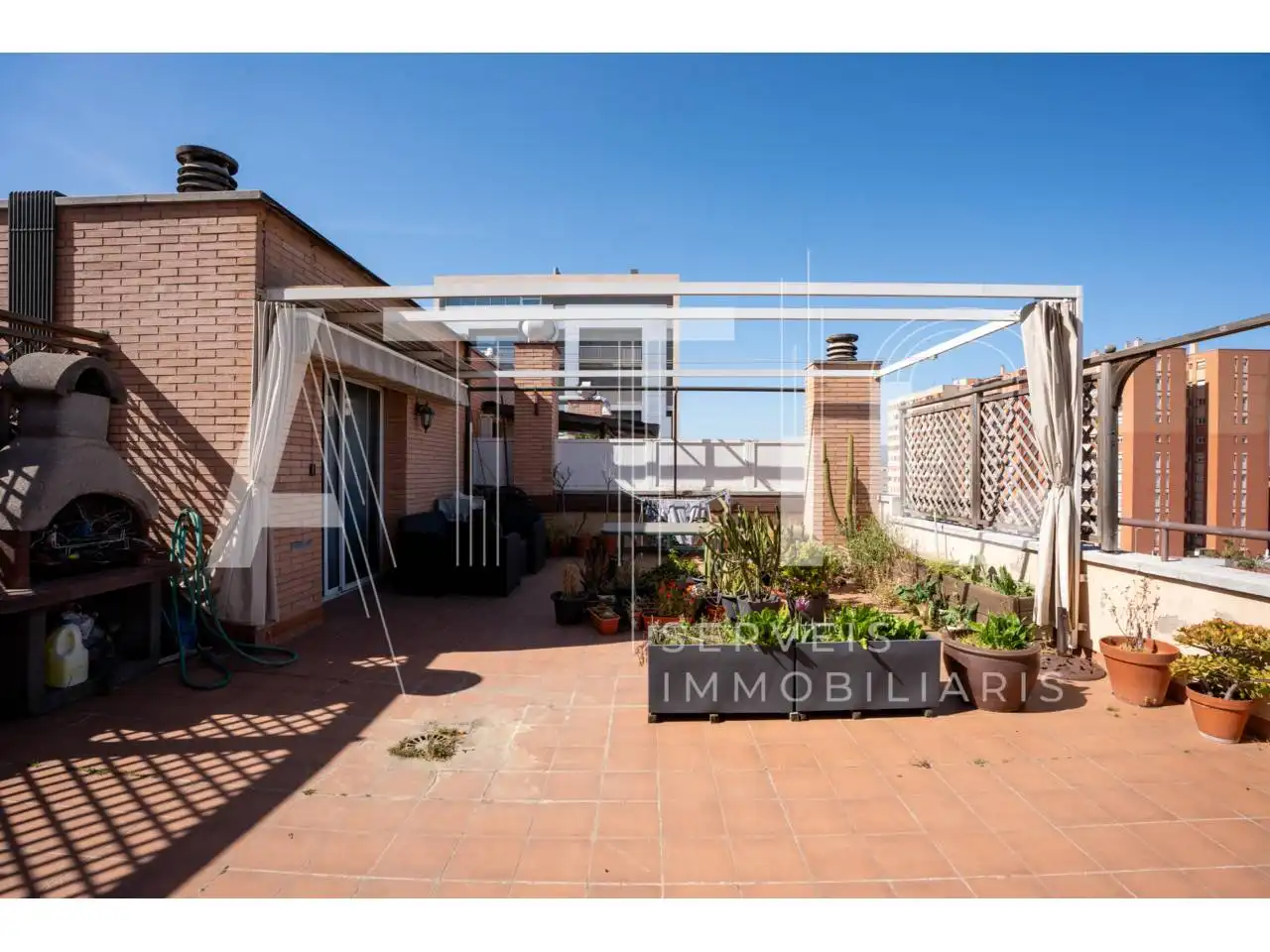 Terrace of Flat for sale in Sabadell  with Air Conditioner, Heating and Parquet flooring
