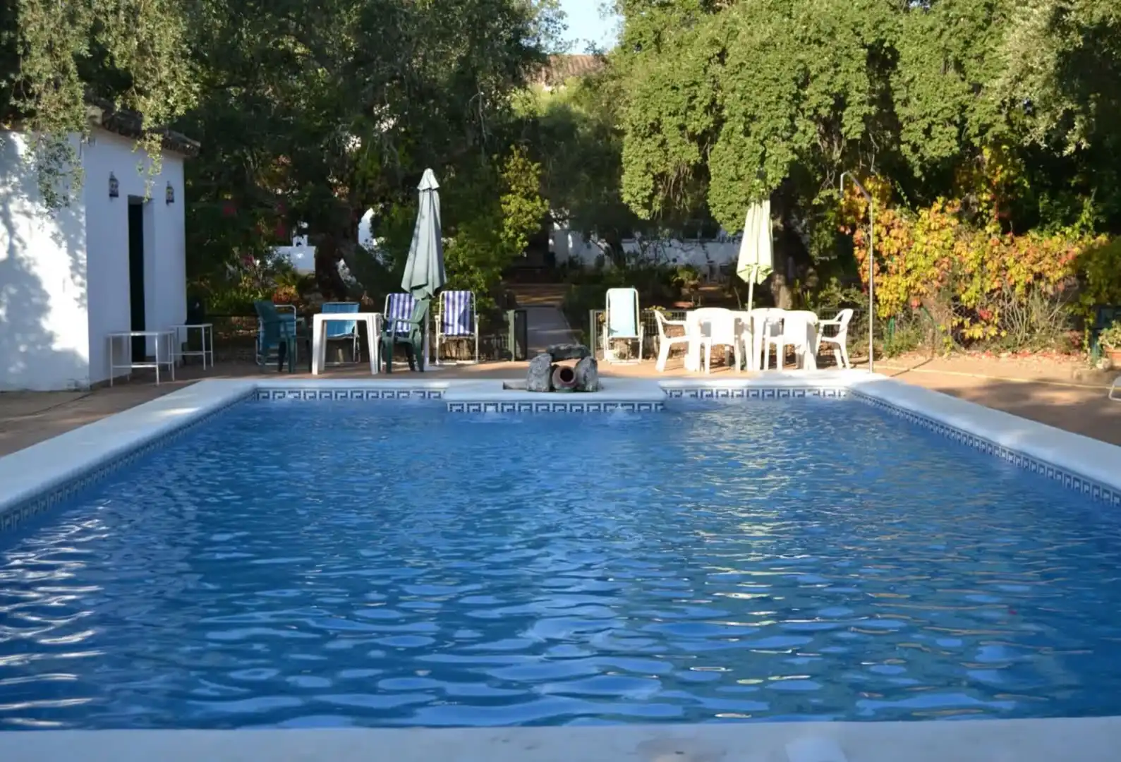 Piscina de Finca rústica en venta en El Bosque con Aire acondicionado, Jardín privado y Terraza