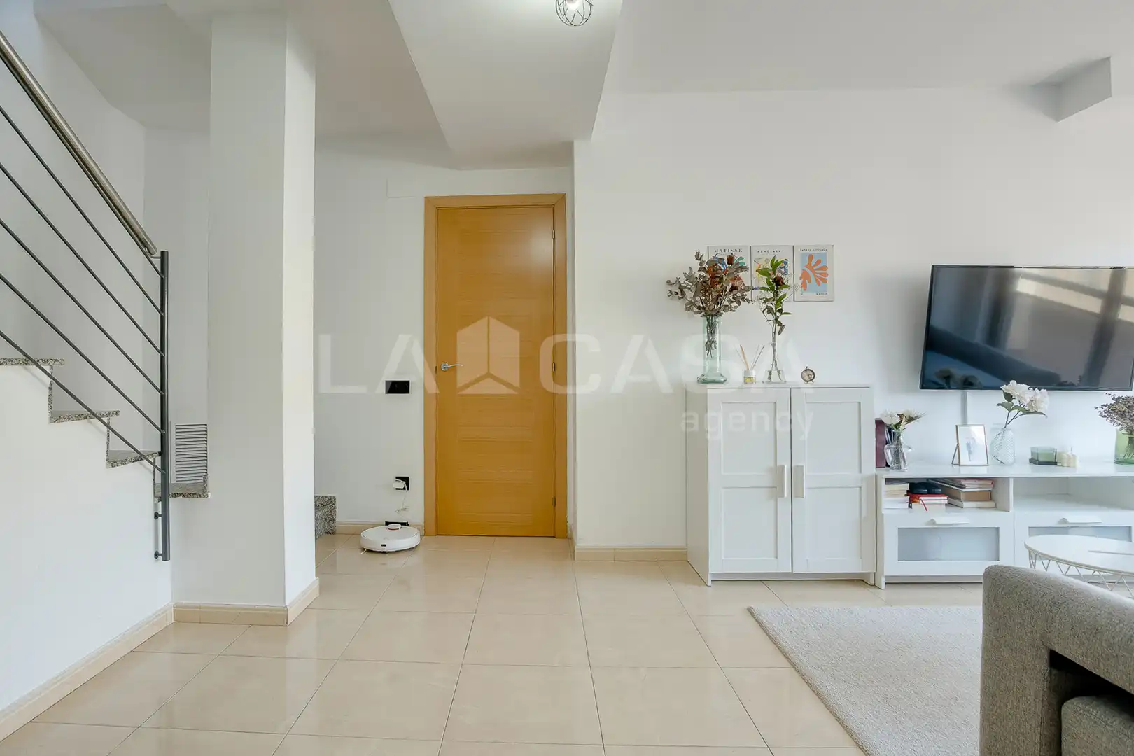 Sala de estar de Dúplex en venta en Les Franqueses del Vallès con Aire acondicionado, Calefacción y Parquet
